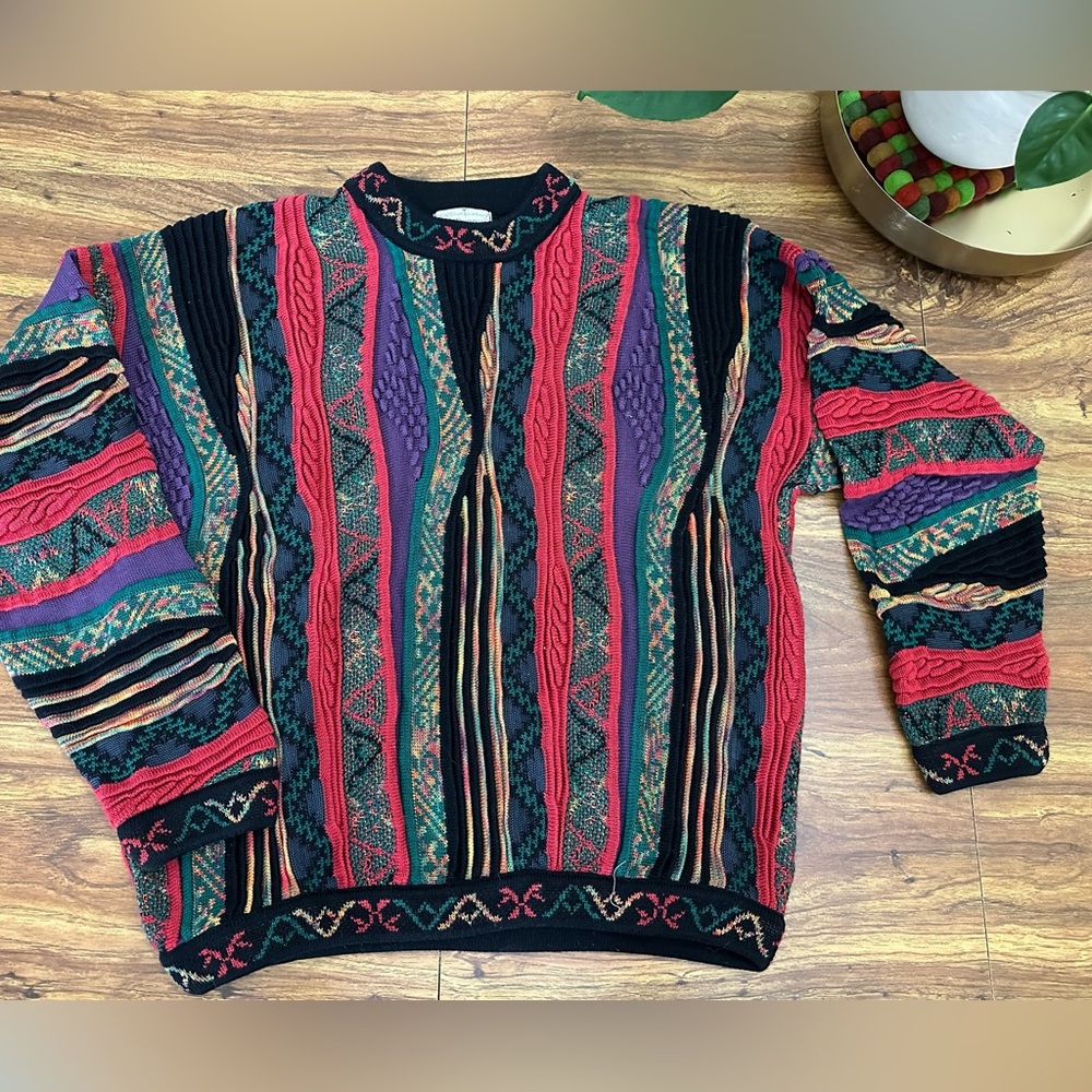 Vintage Norm Thompson “Coogi style” sweater - Picture 2 of 6